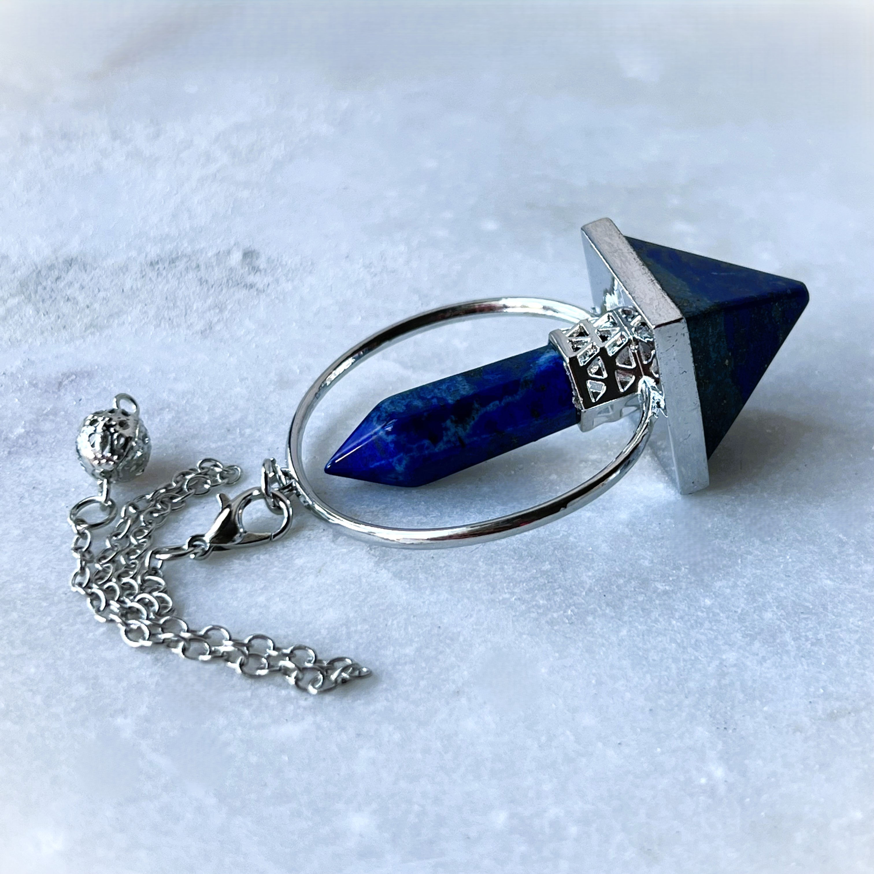Lapis Lazuli Pyramid Pendulum