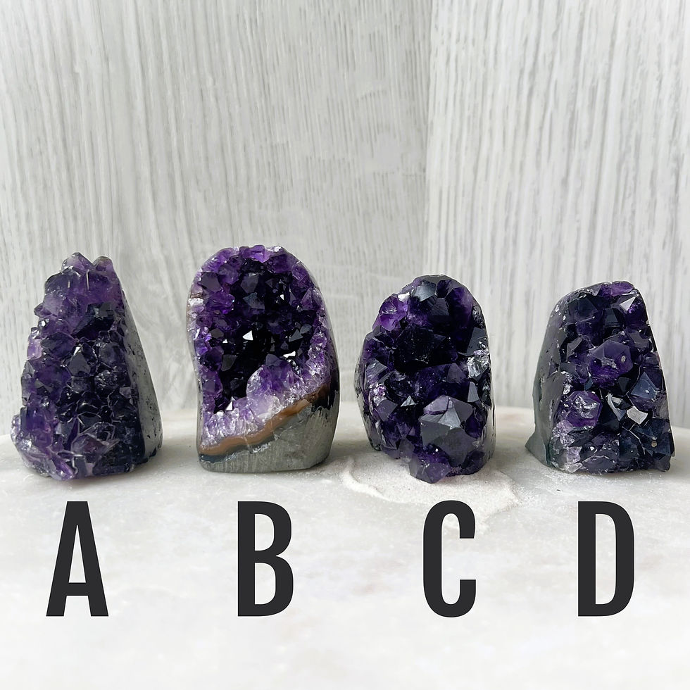 Thumbnail: Small Dark Amethyst Cluster Cave - Brazil