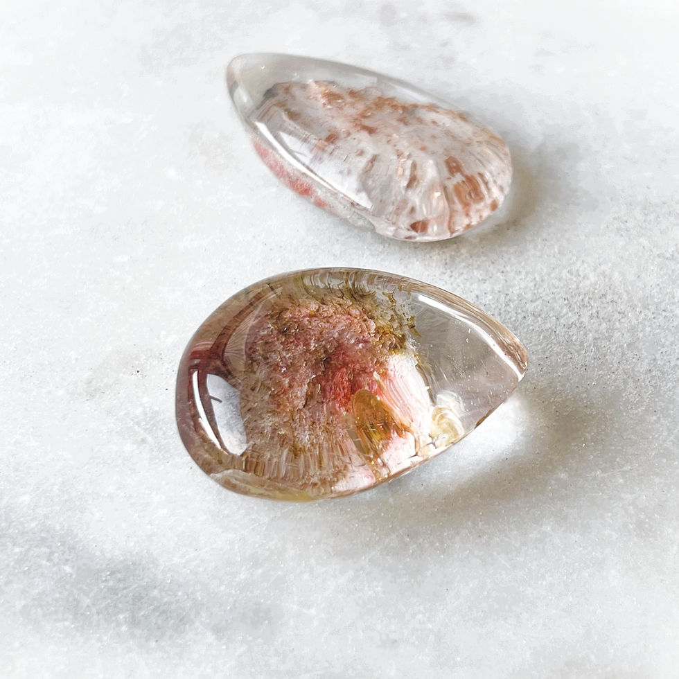 Thumbnail: Pink Garden Quartz Mini Teardrop