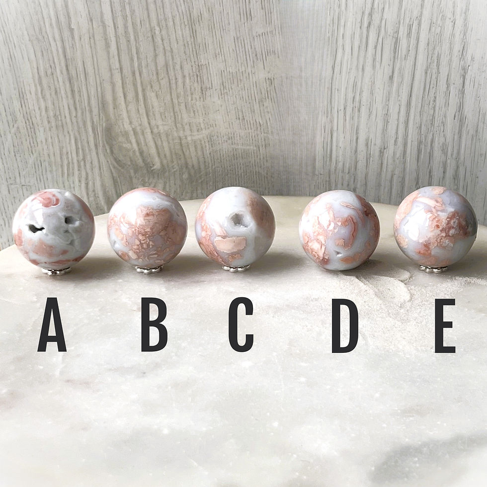Thumbnail: Small Pink Petal Agate Sphere