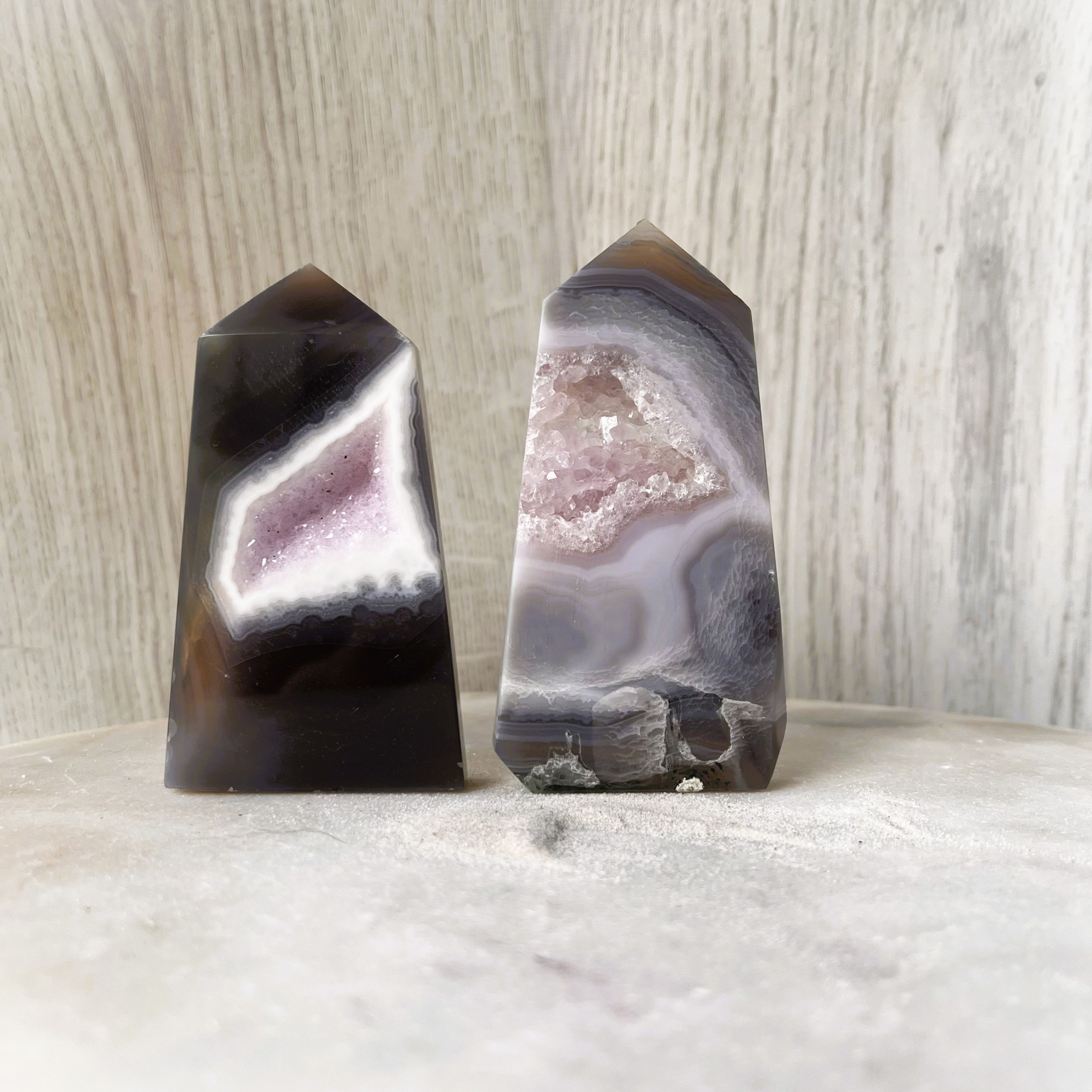 Druzy Amethyst Agate Tower - Brazil