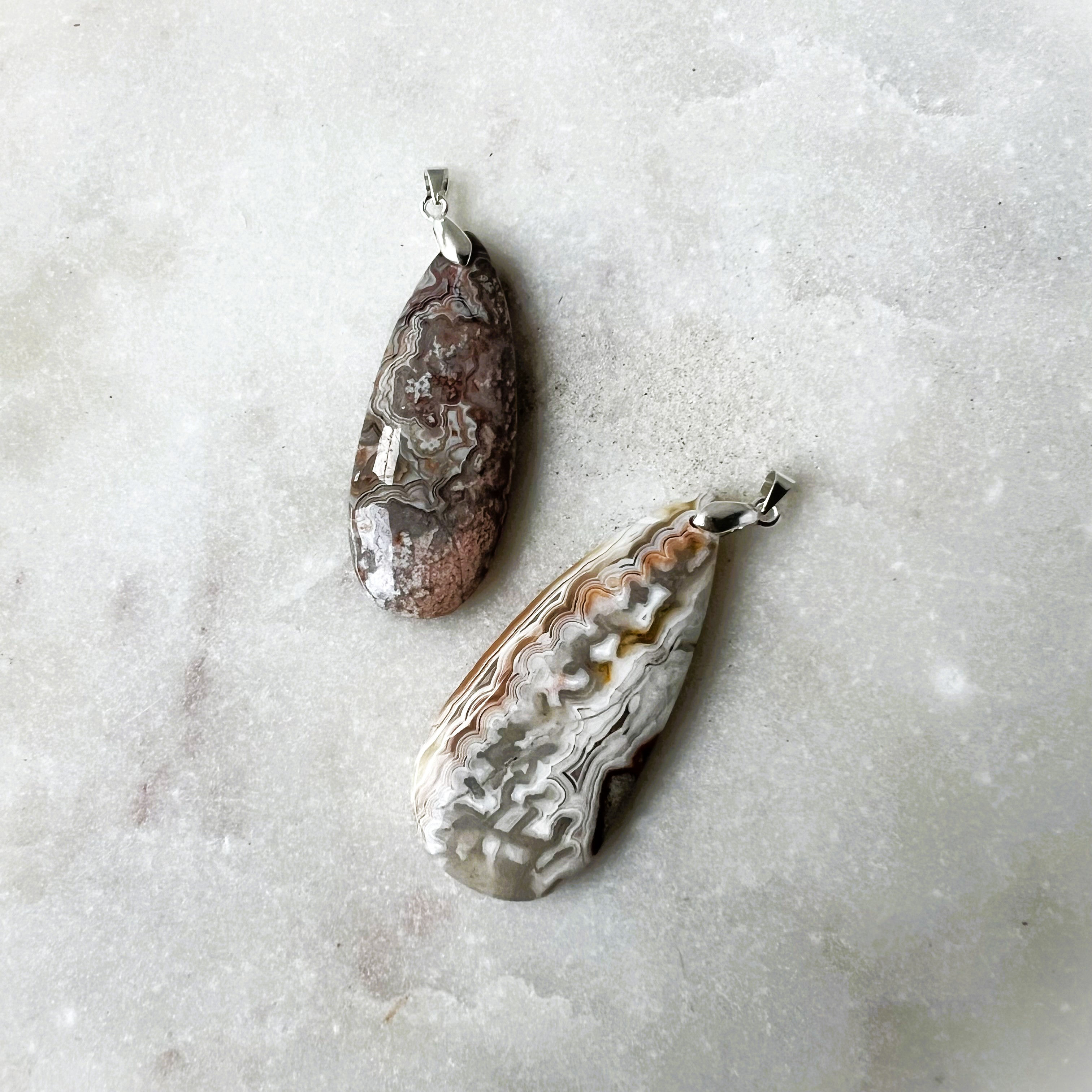 Crazy Lace Agate Pendant
