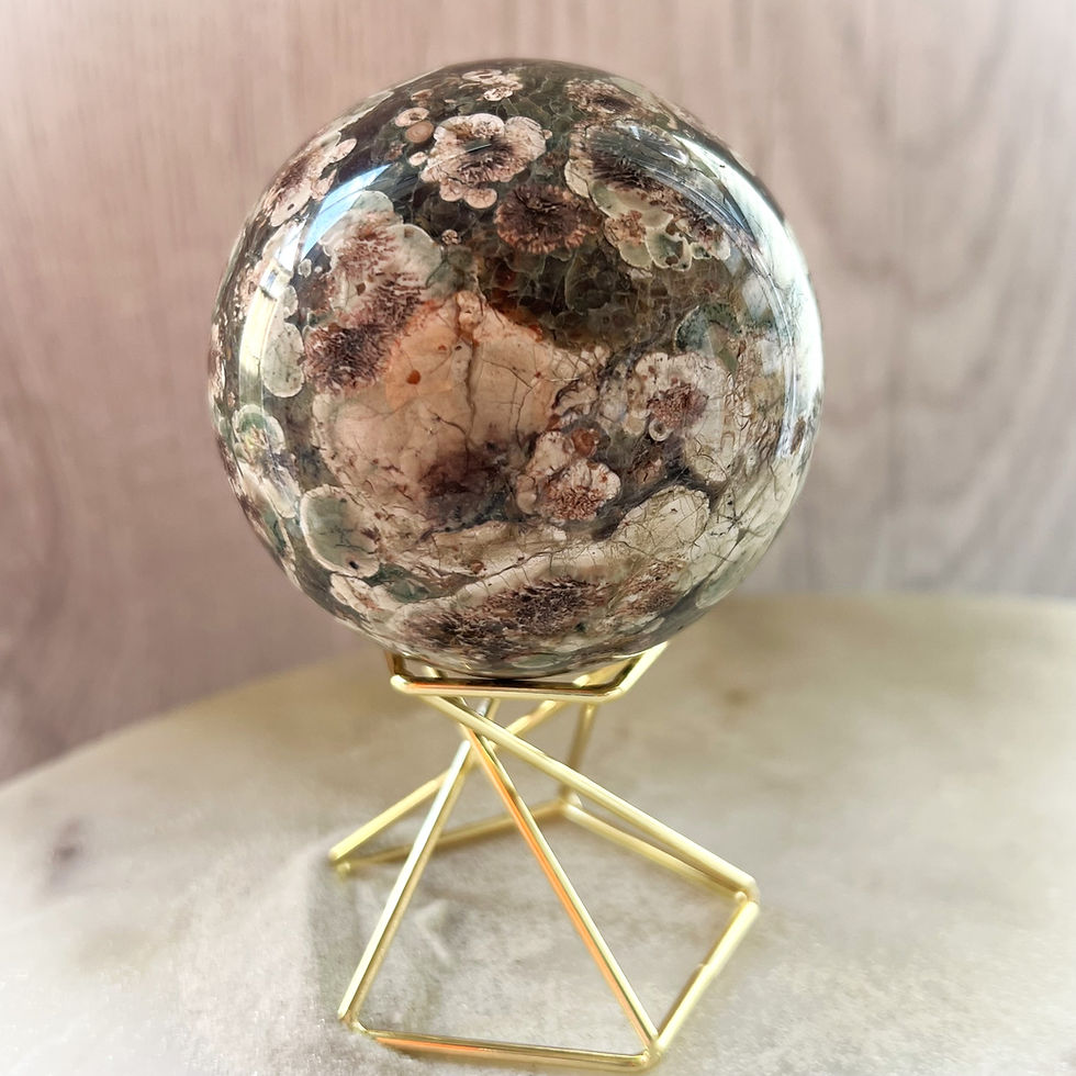 Large Sakura Jasper Sphere