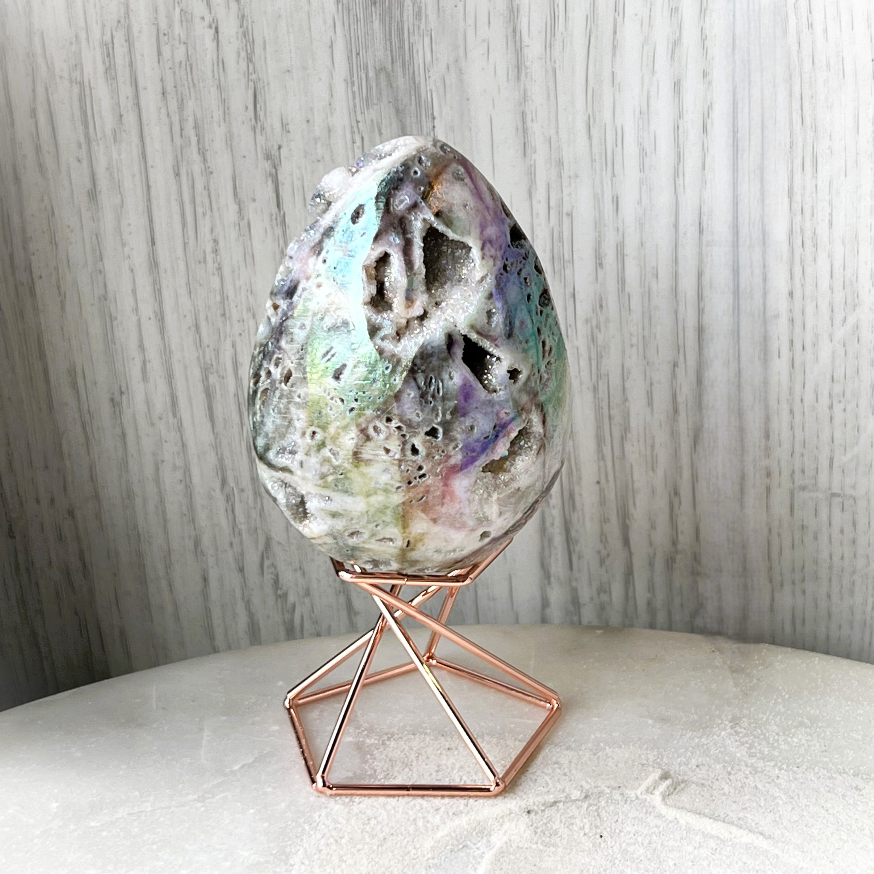 Angel Aura Druzy Egg