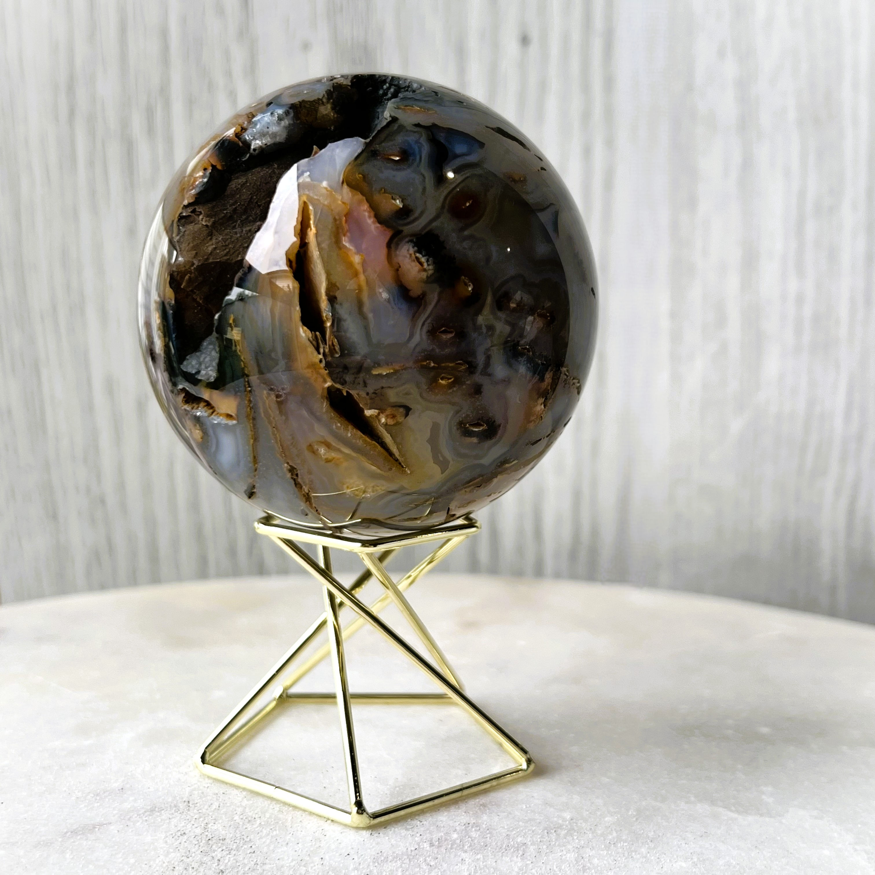 Scenic Agate Sphere