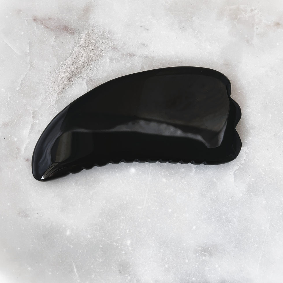 Thumbnail: Large Obsidian Gua Sha