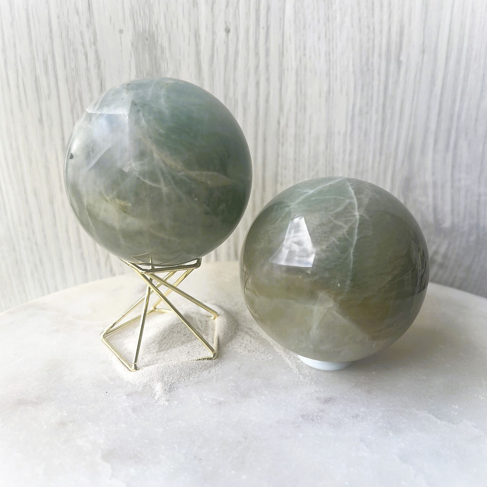 Green Moonstone Sphere