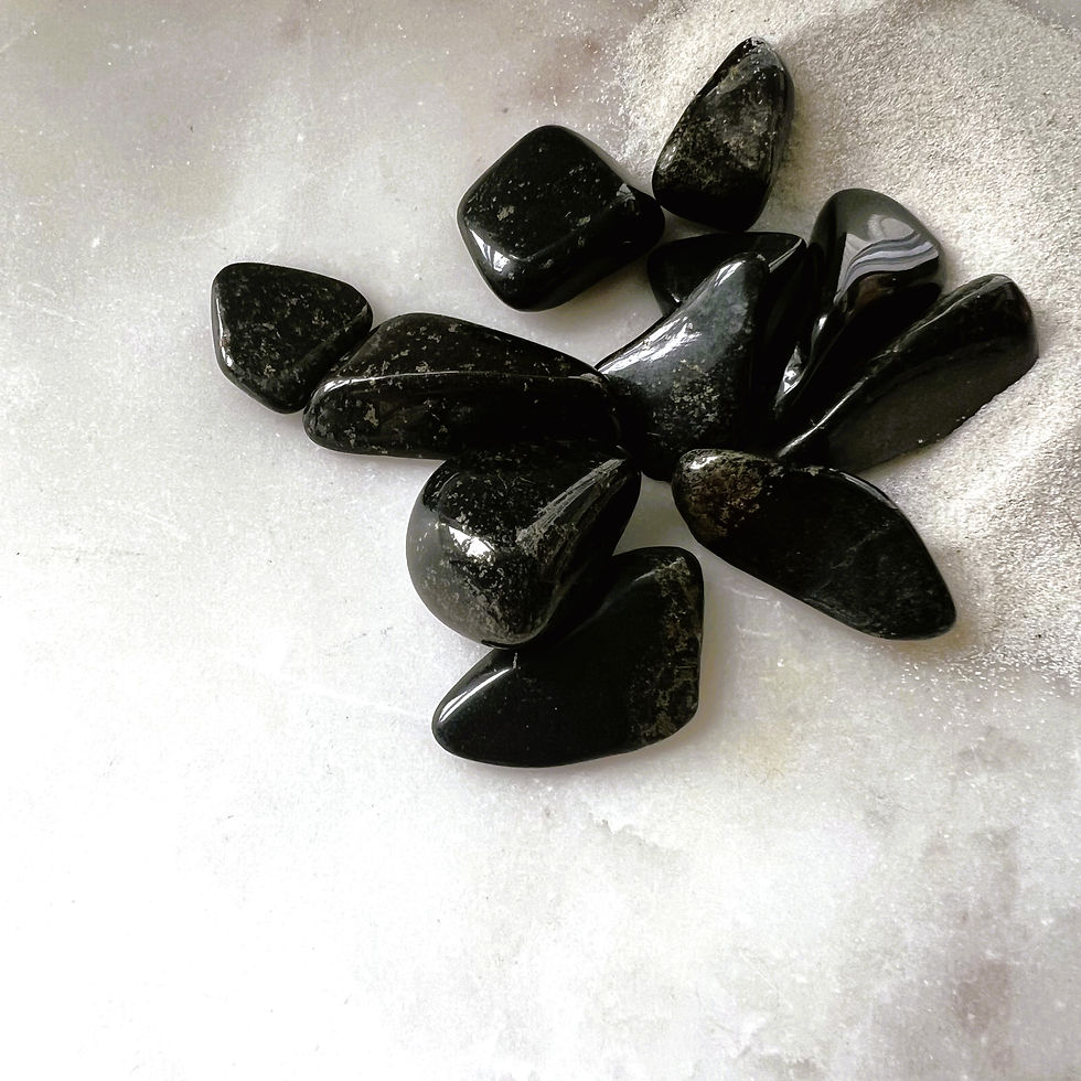 Lemurian Black Jade Tumble