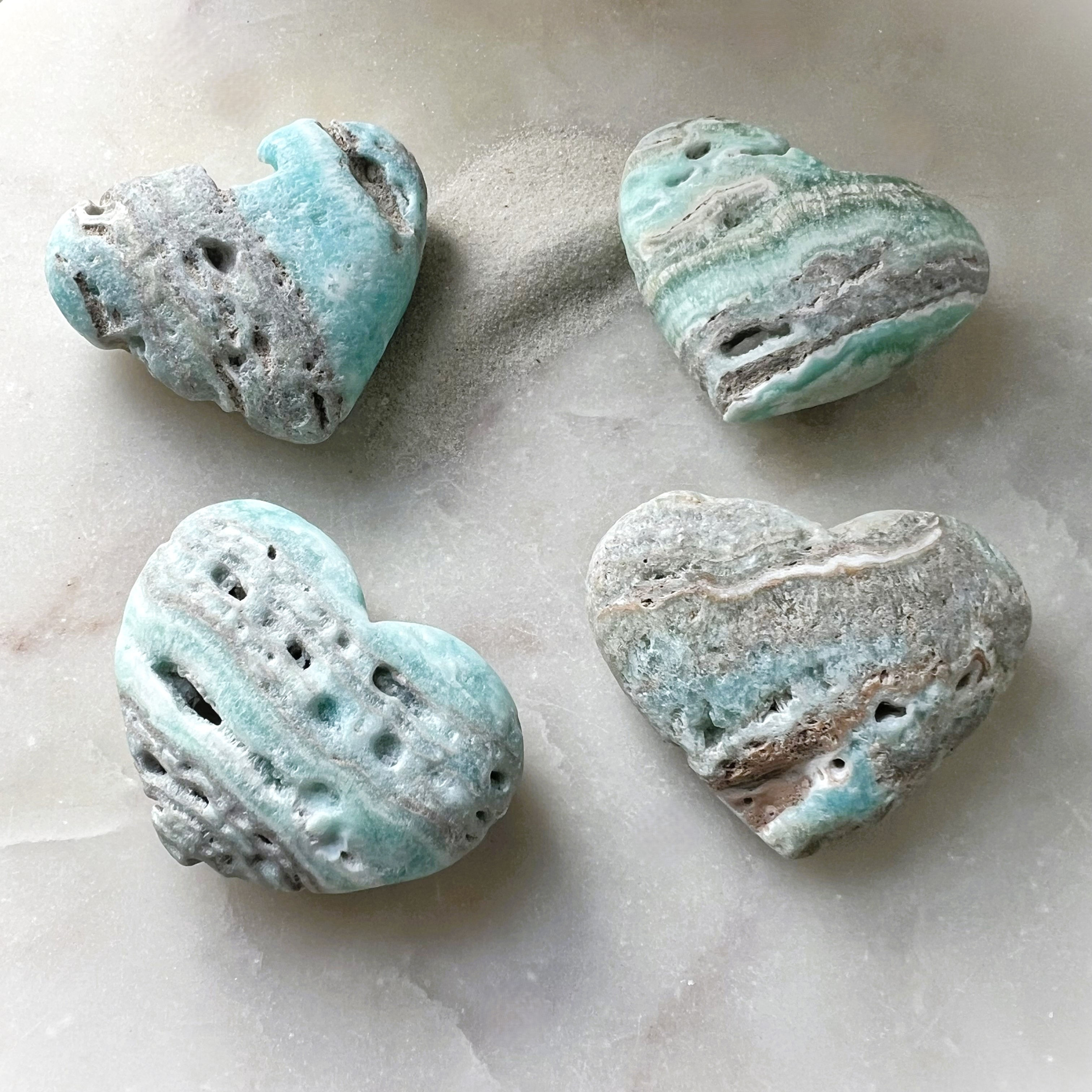 Caribbean Calcite Heart