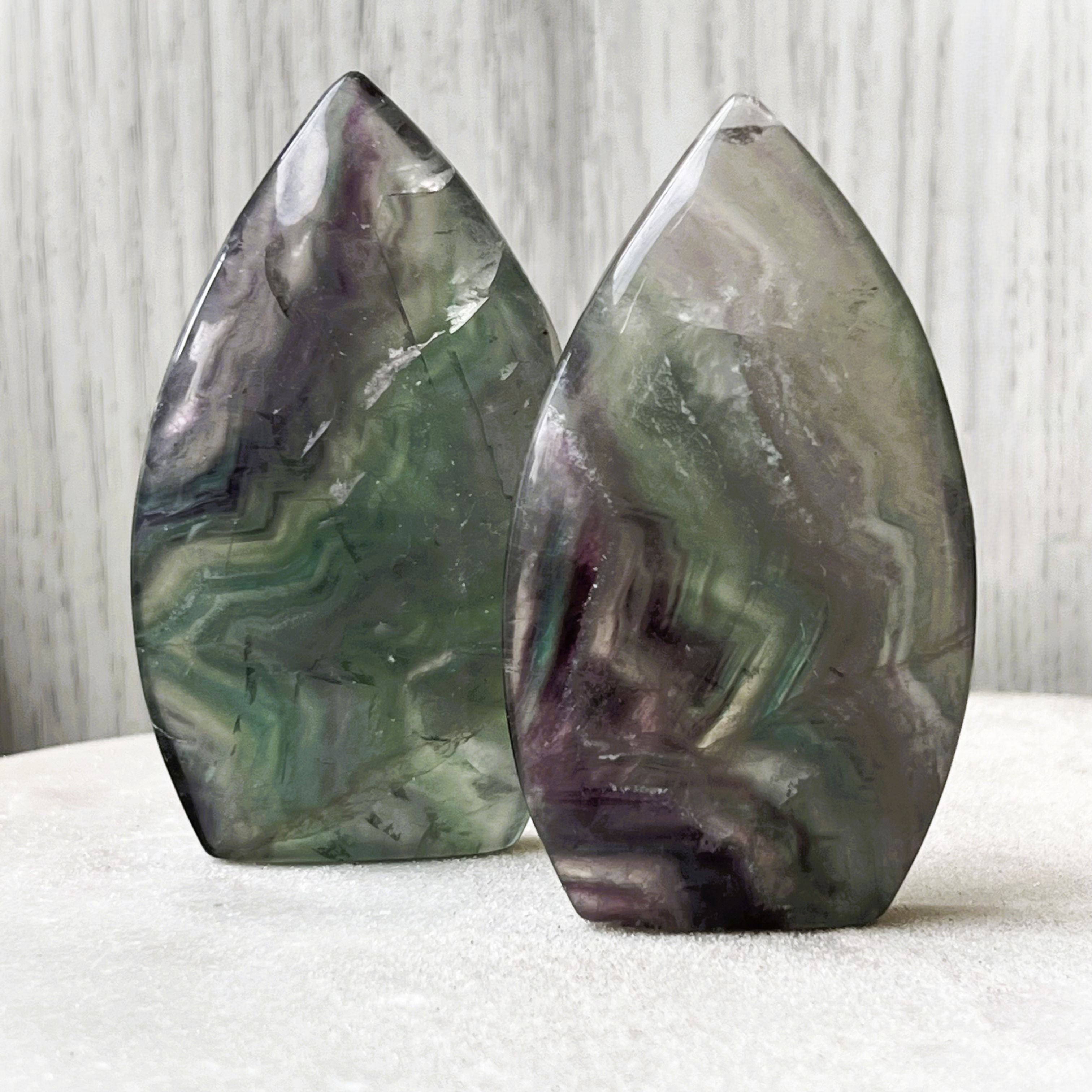 Rainbow Fluorite Teardrop - Hunan, China