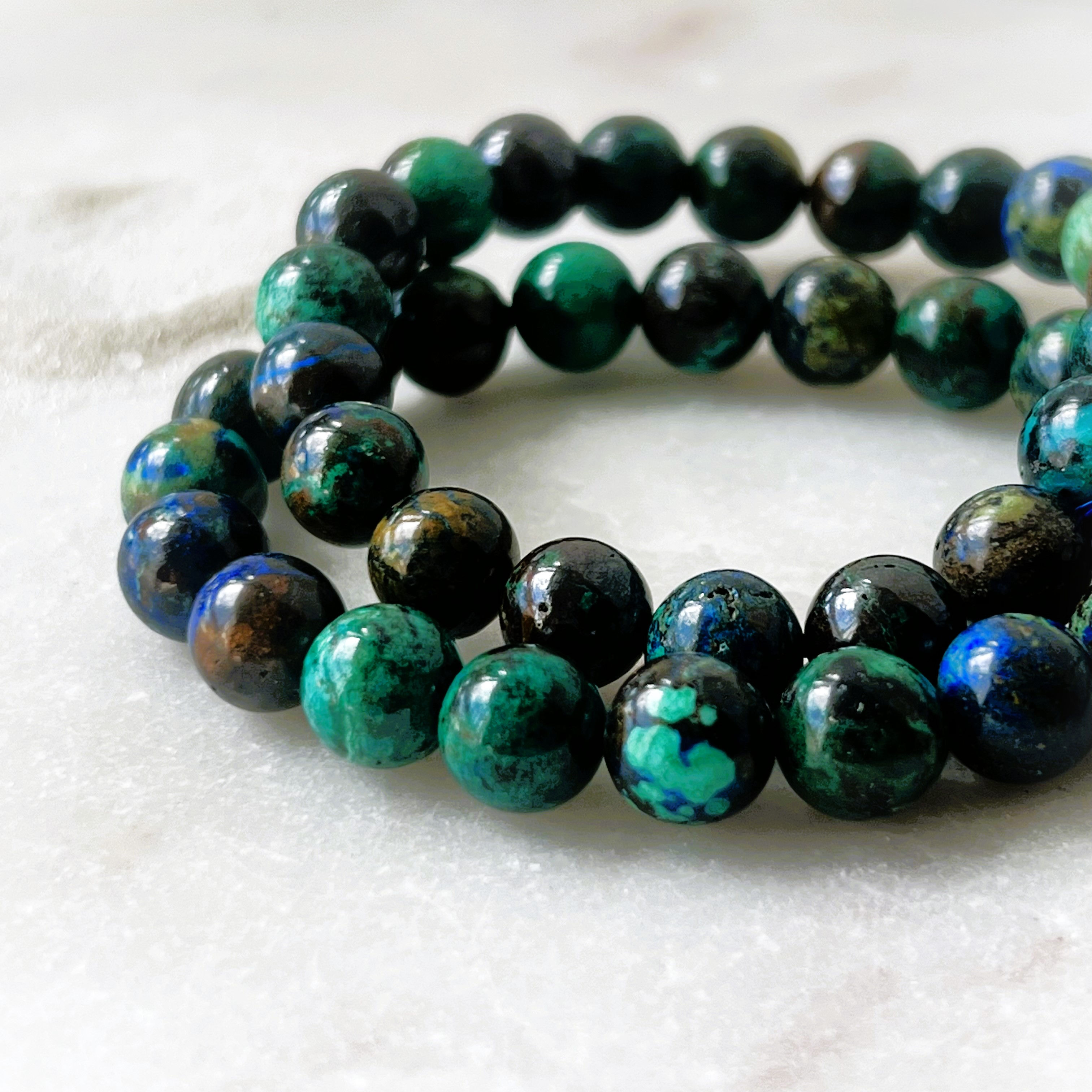 Azurite Bead Bracelet