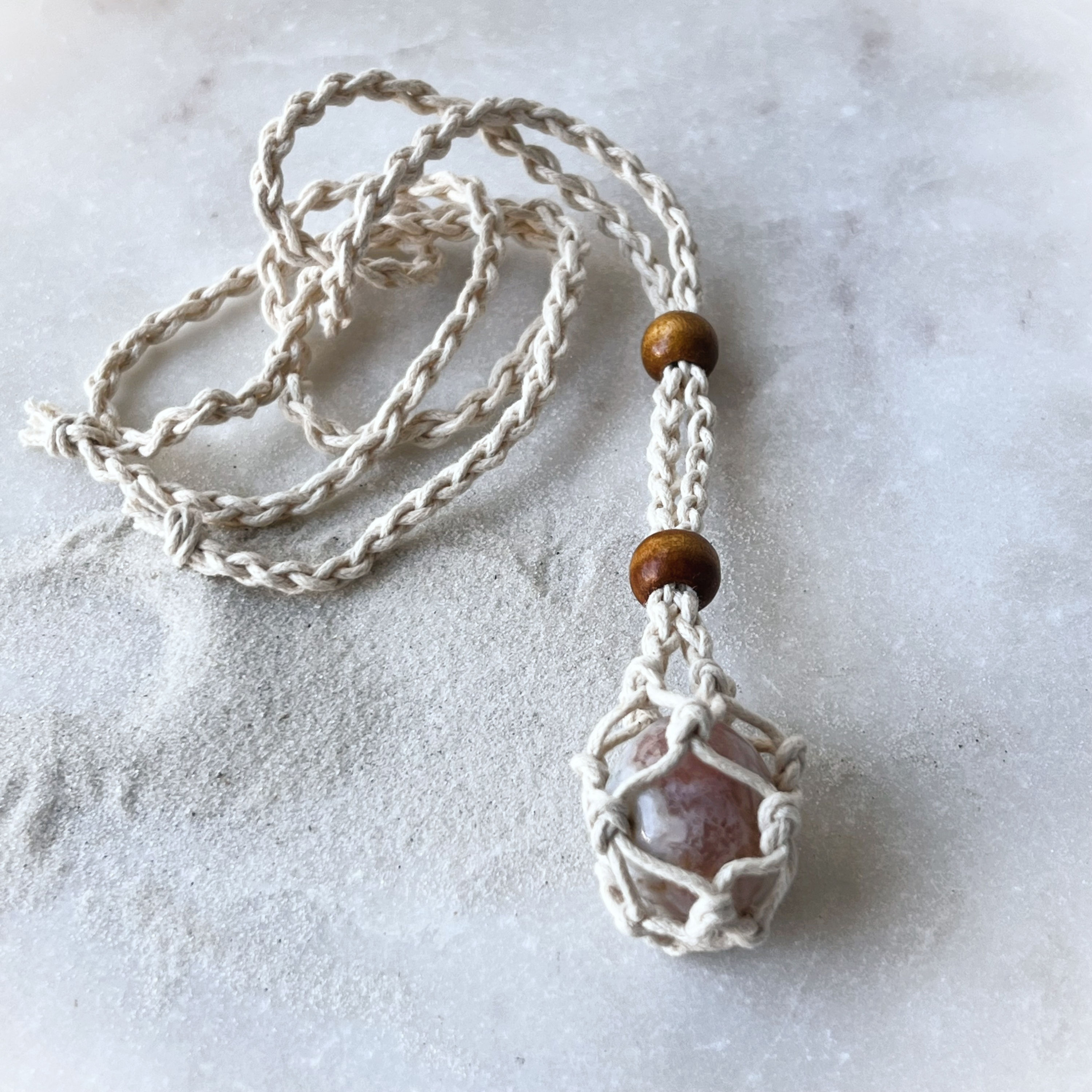 Macrame Cage Necklace