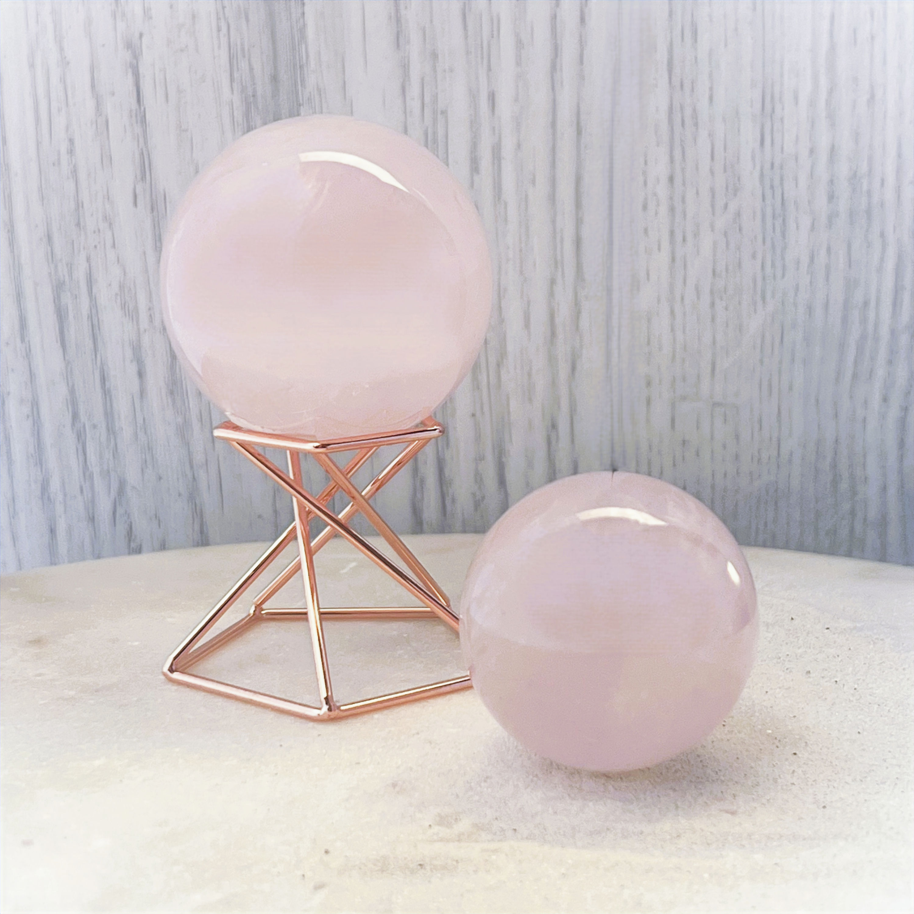 Star Rose Quartz Sphere