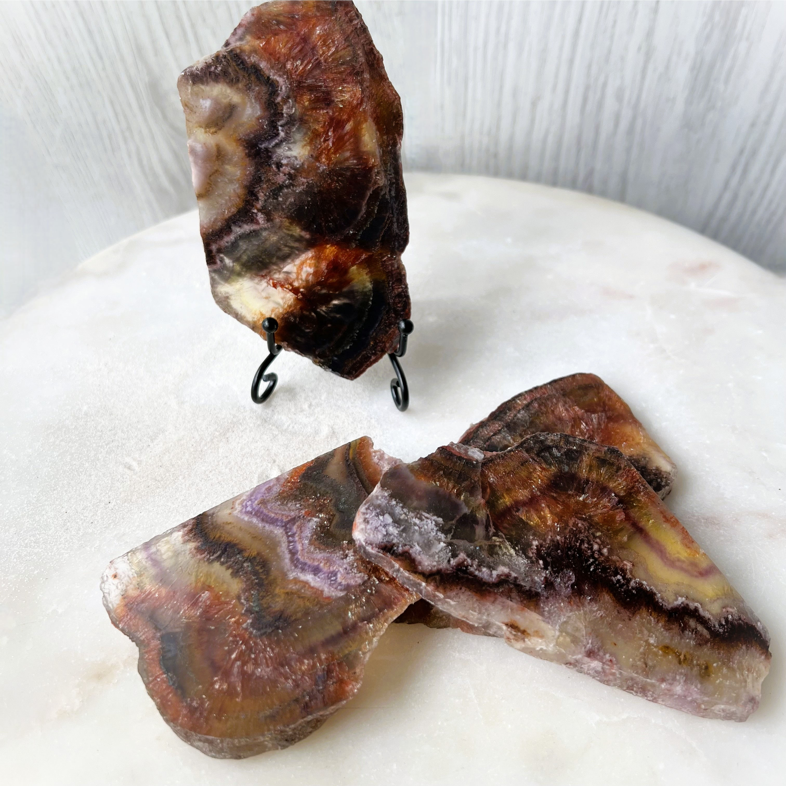 Red Cap Amethyst Slab