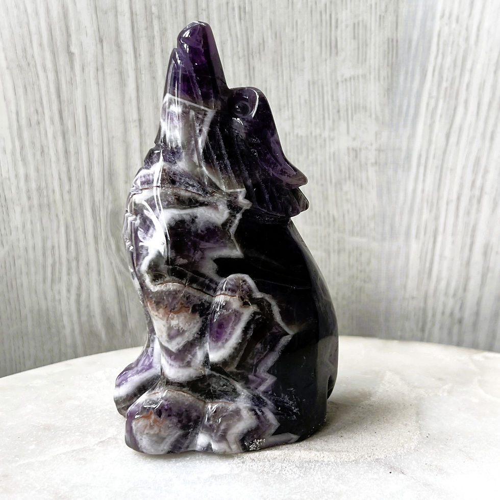 Thumbnail: Dream Amethyst Howling Wolf