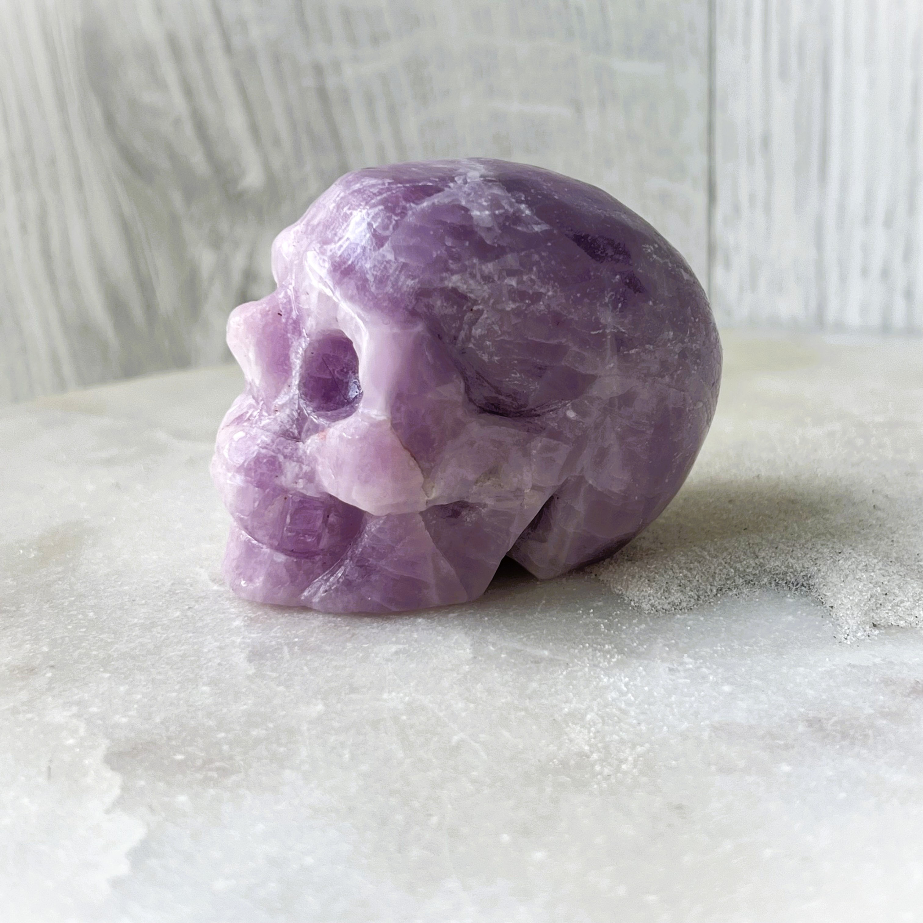 Kunzite Skull