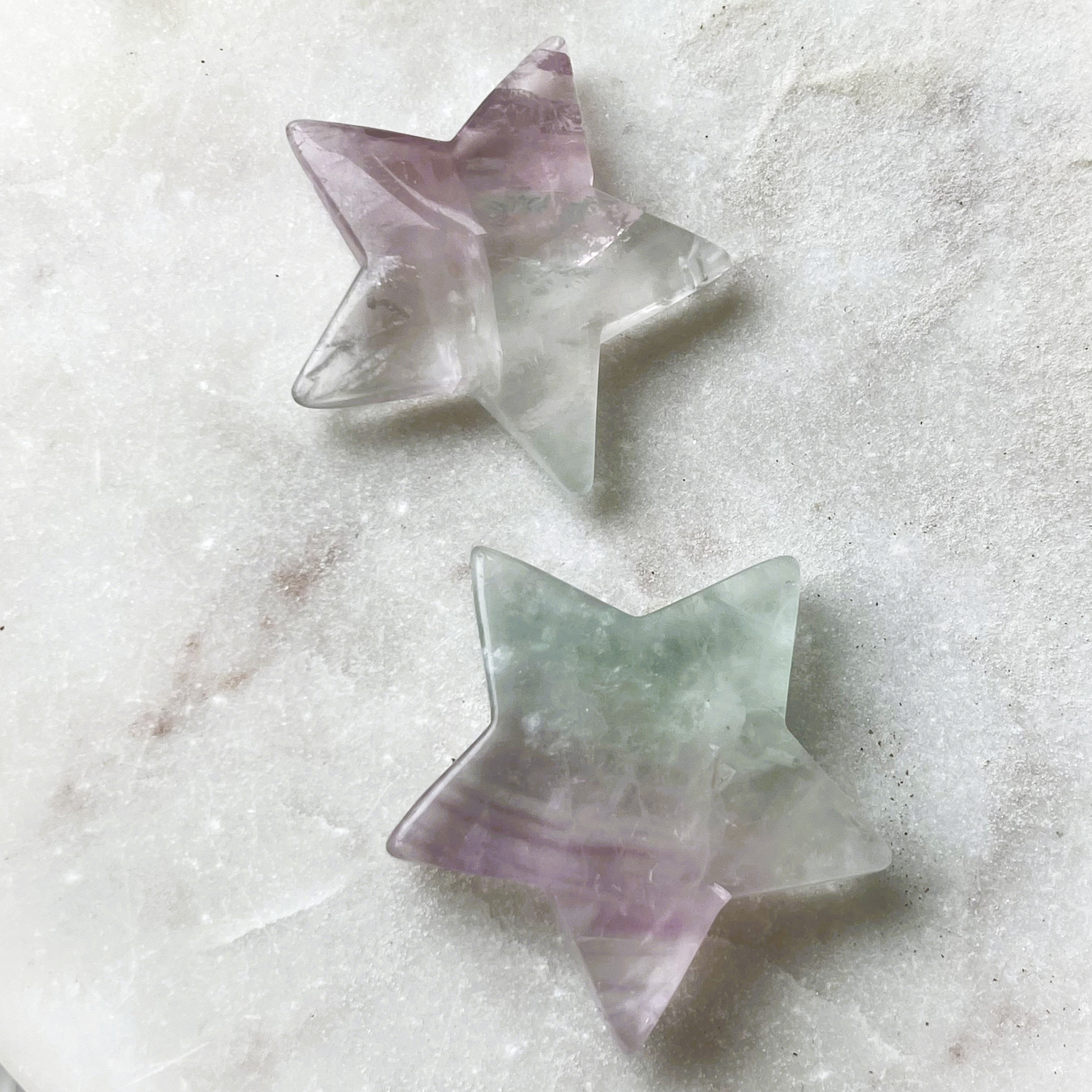 Ghost Watermelon Fluorite Stars - Hunan, China