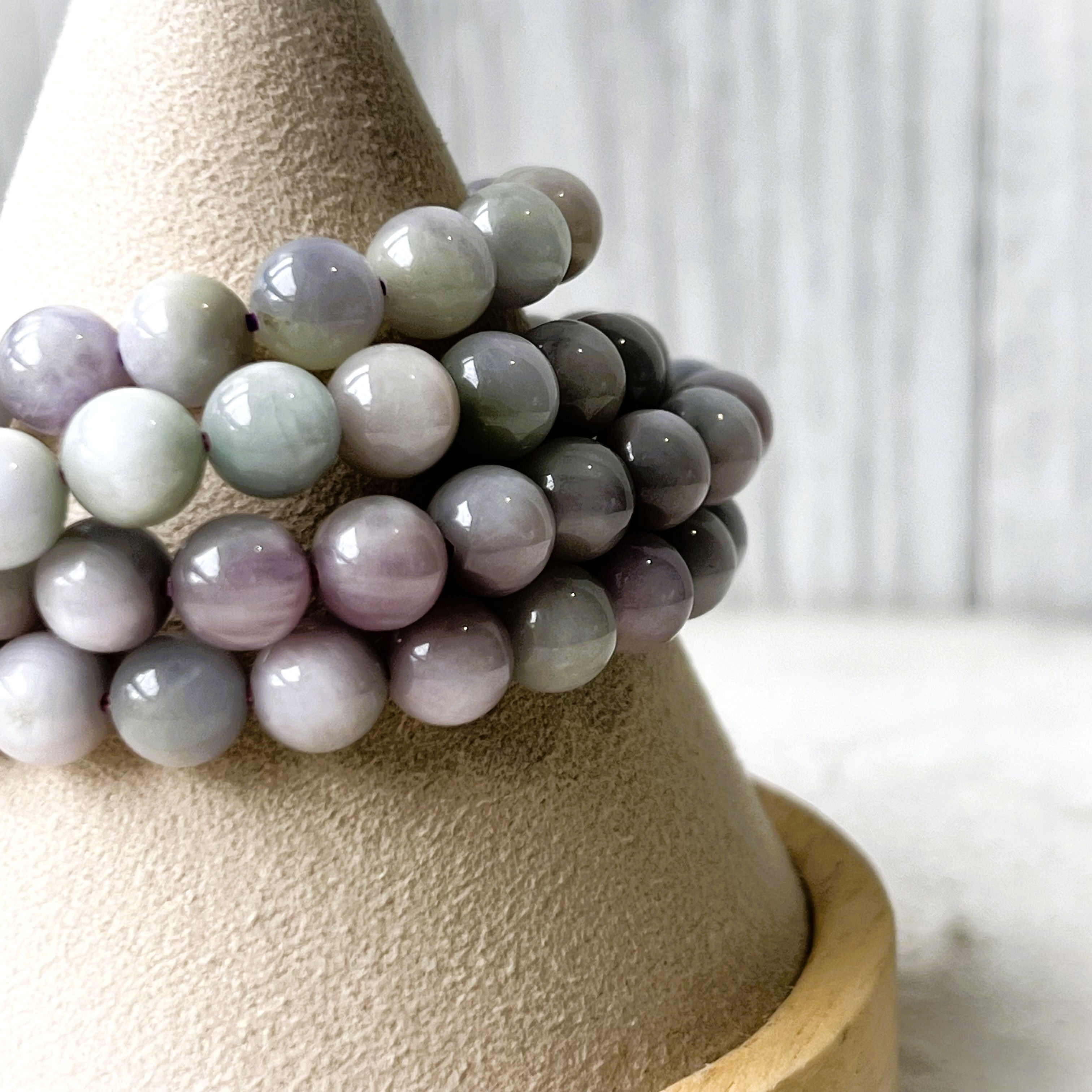 Rainbow Kunzite Bead Bracelet