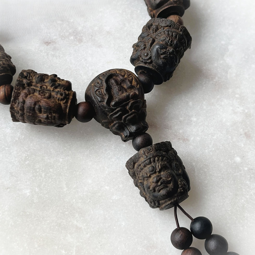 Thumbnail: XL Wooden Deity Bracelet