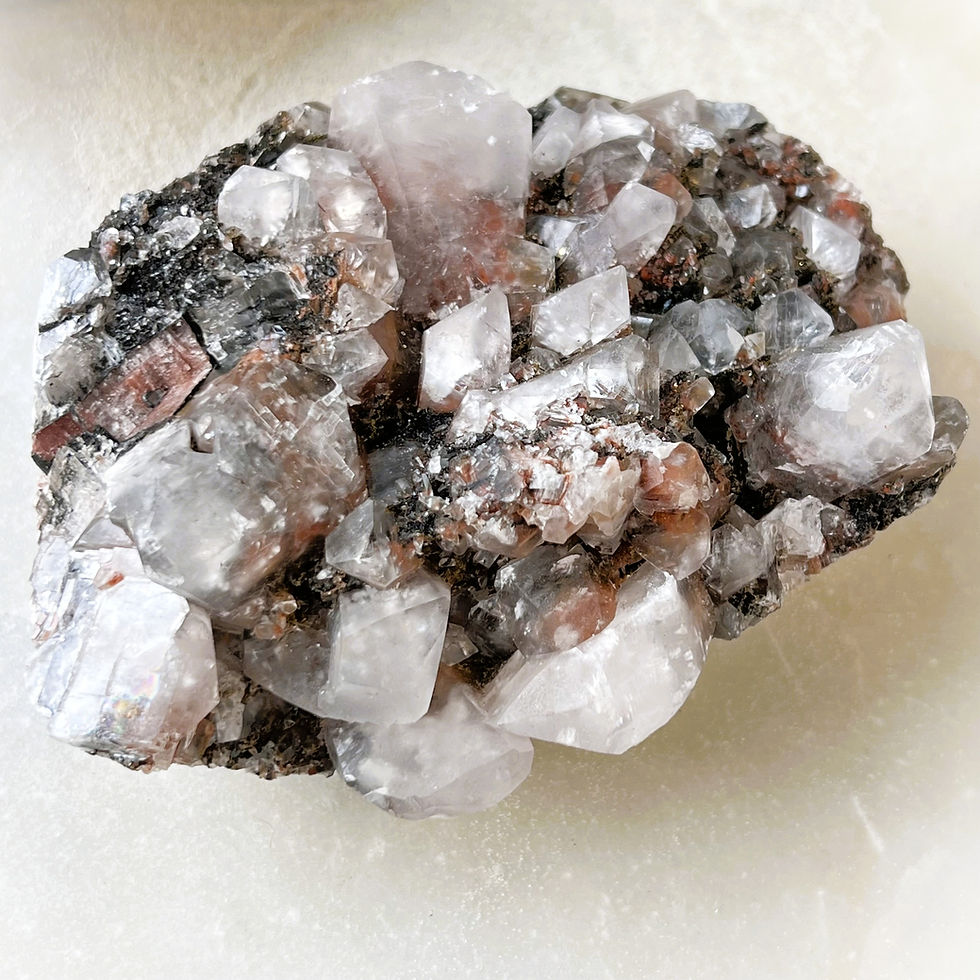 Thumbnail: Benz Calcite Cluster - Zhejiang, China