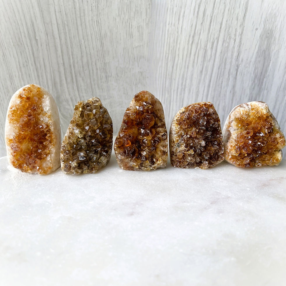 Thumbnail: Honey Citrine Cluster Cave - Brazil