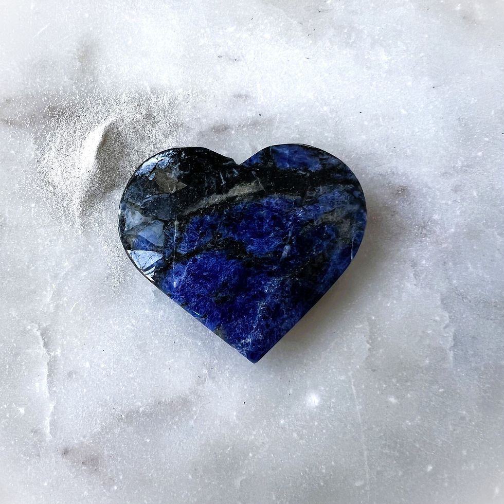 Sodalite Heart - Liaoning, China