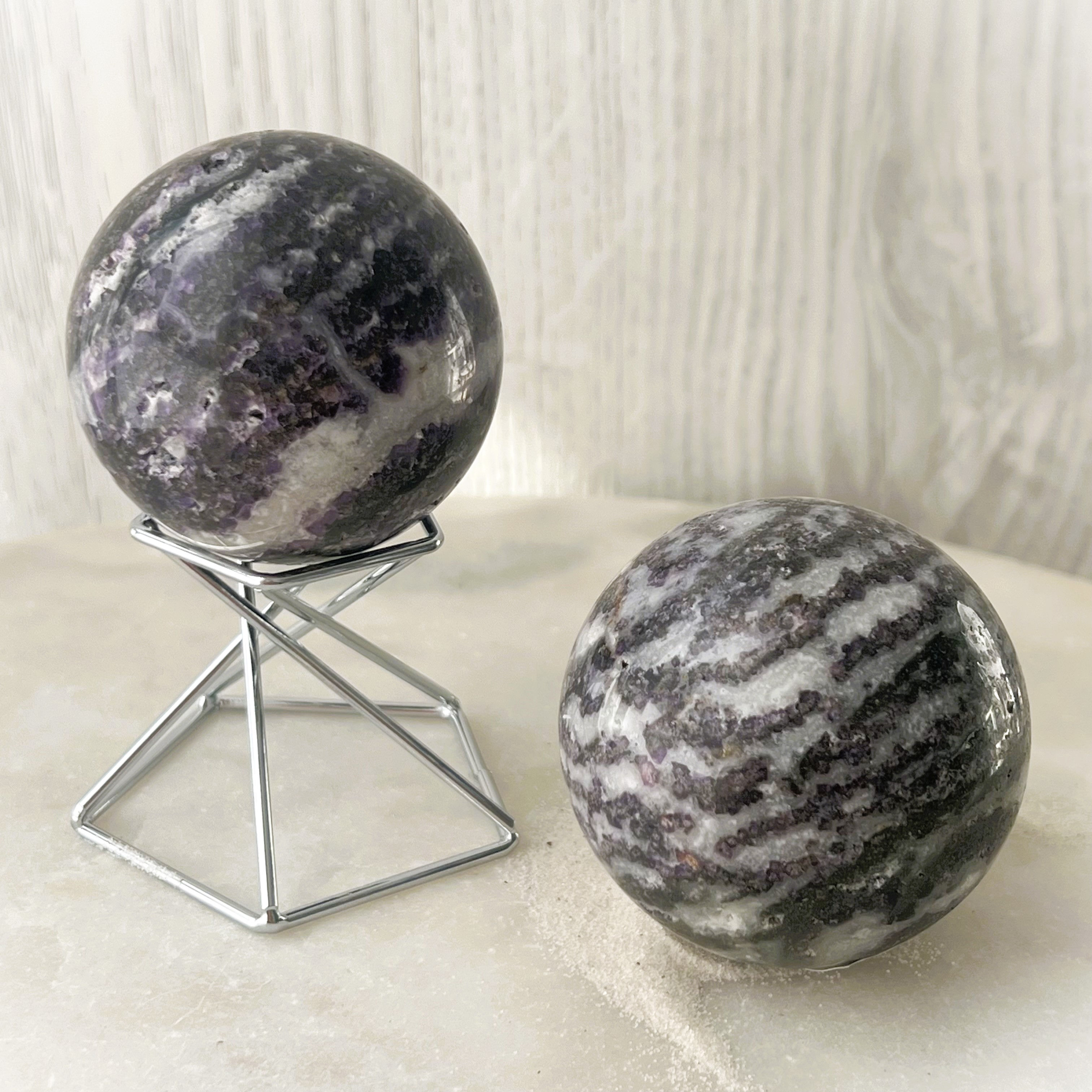 Purple Zebra Jasper Sphere