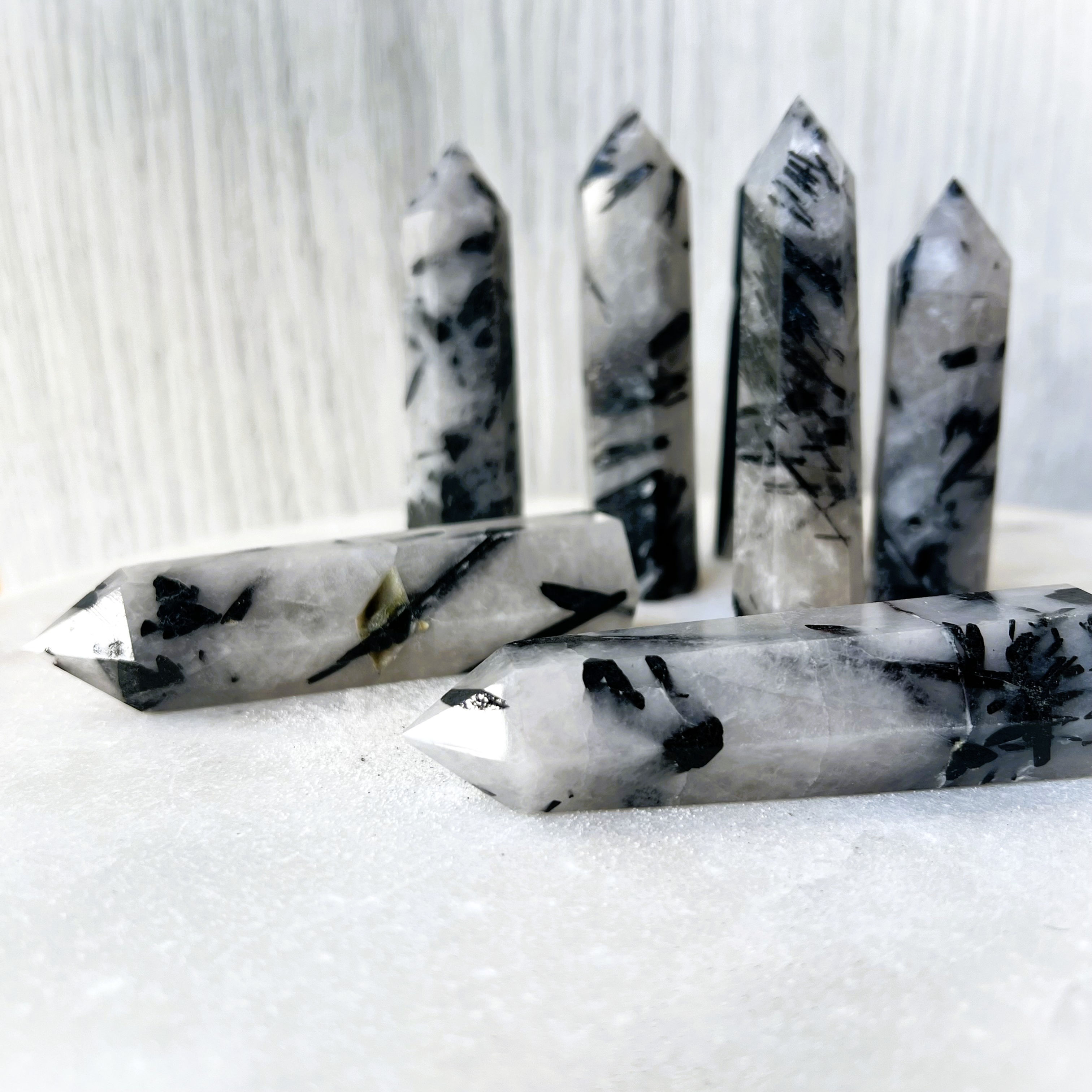 Small Tourmaline in Quartz Tower