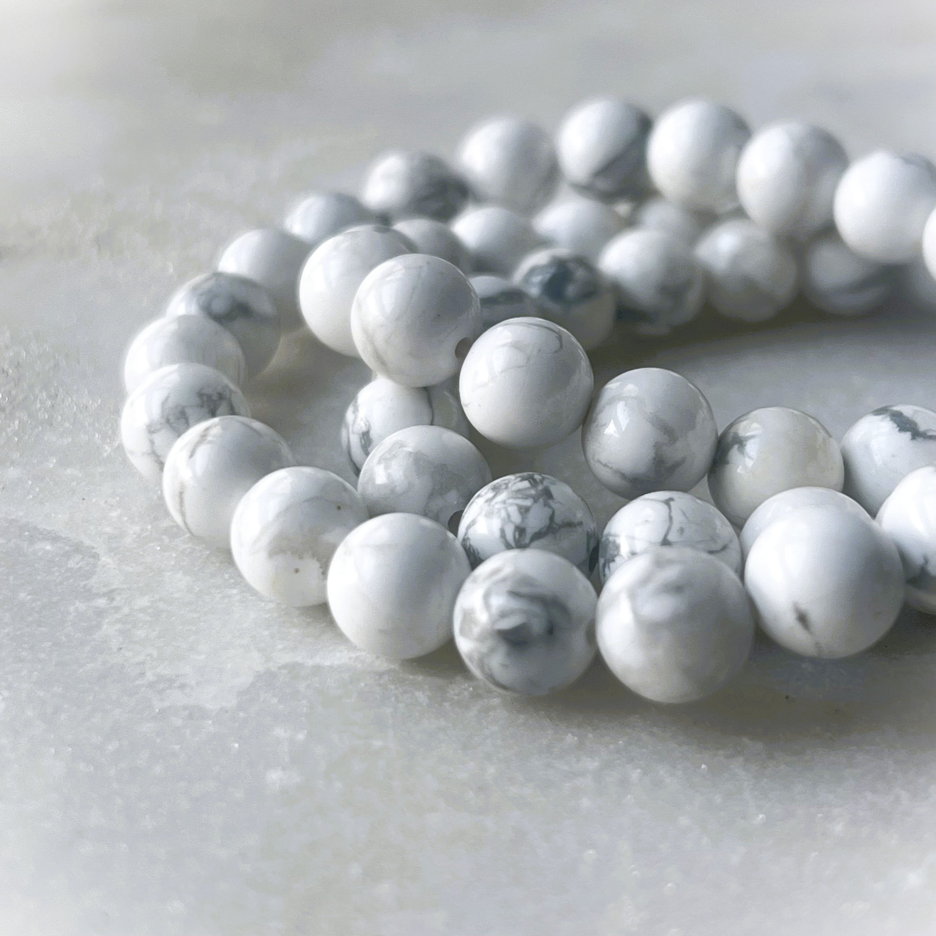 Howlite Bead Bracelet