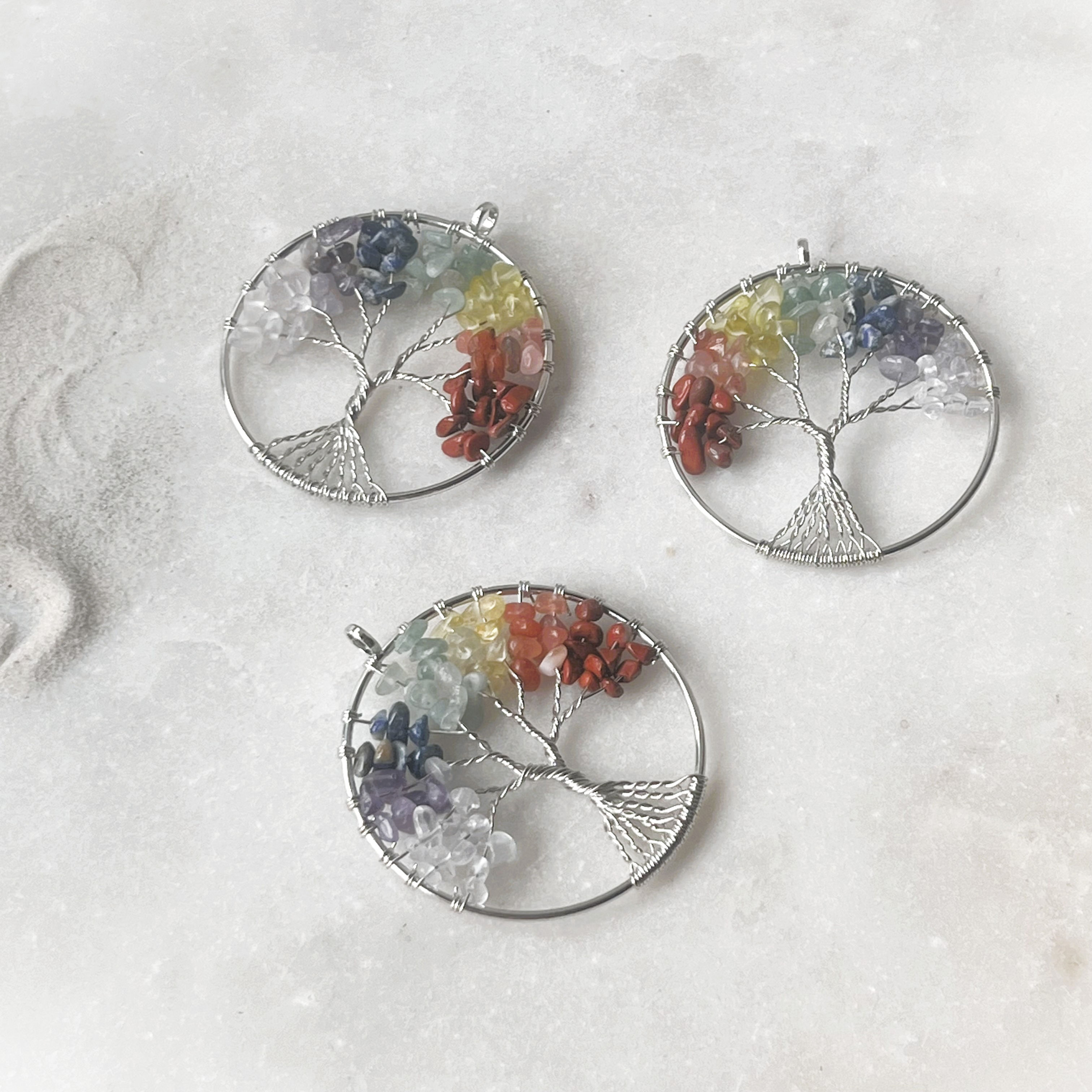 Seven Chakra Tree of Life Pendant
