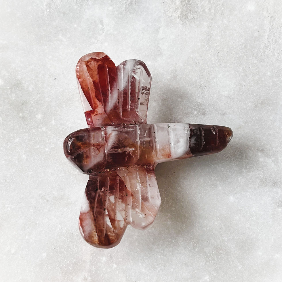 Thumbnail: Fire Quartz Dragonfly
