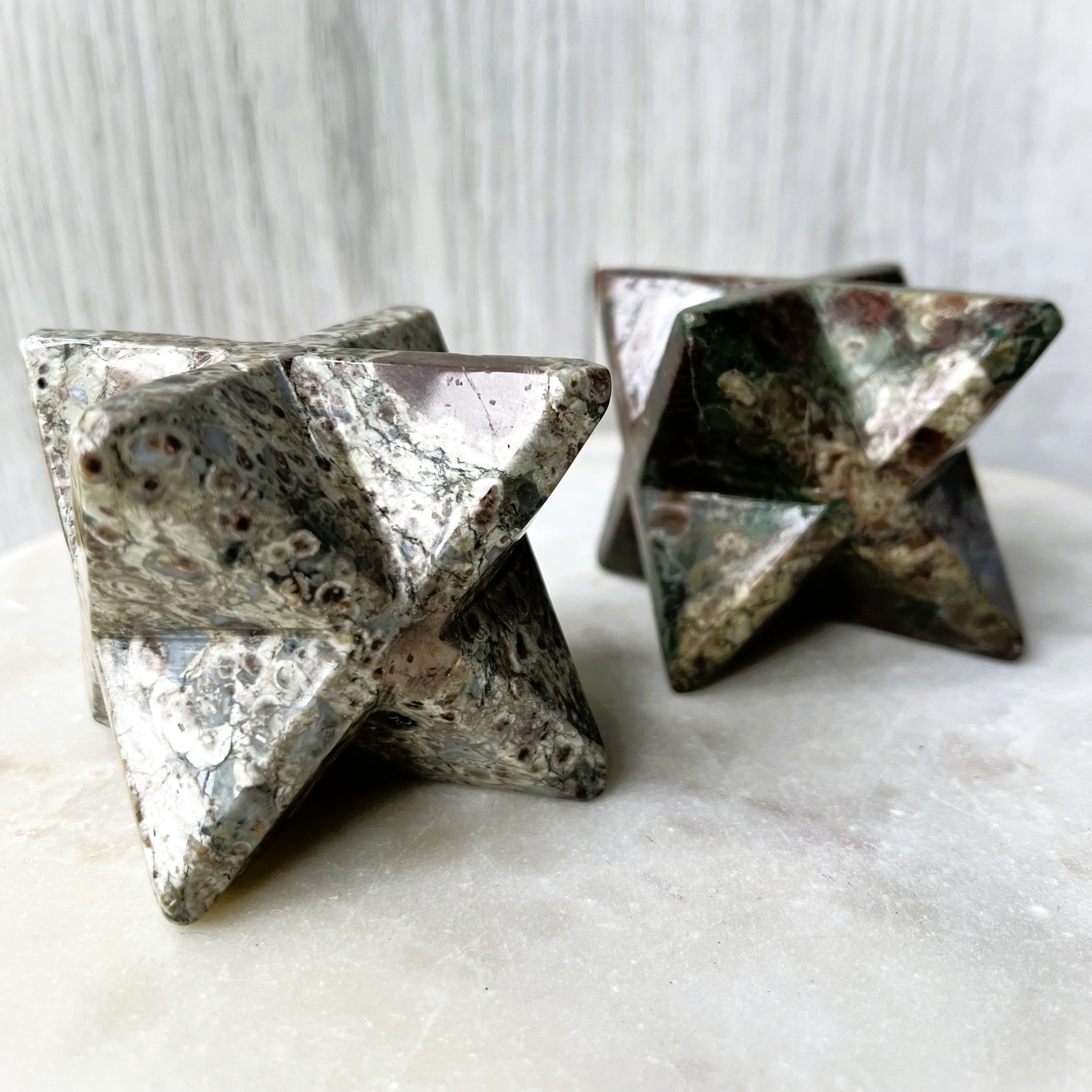 X Large Sakura Jasper Merkaba