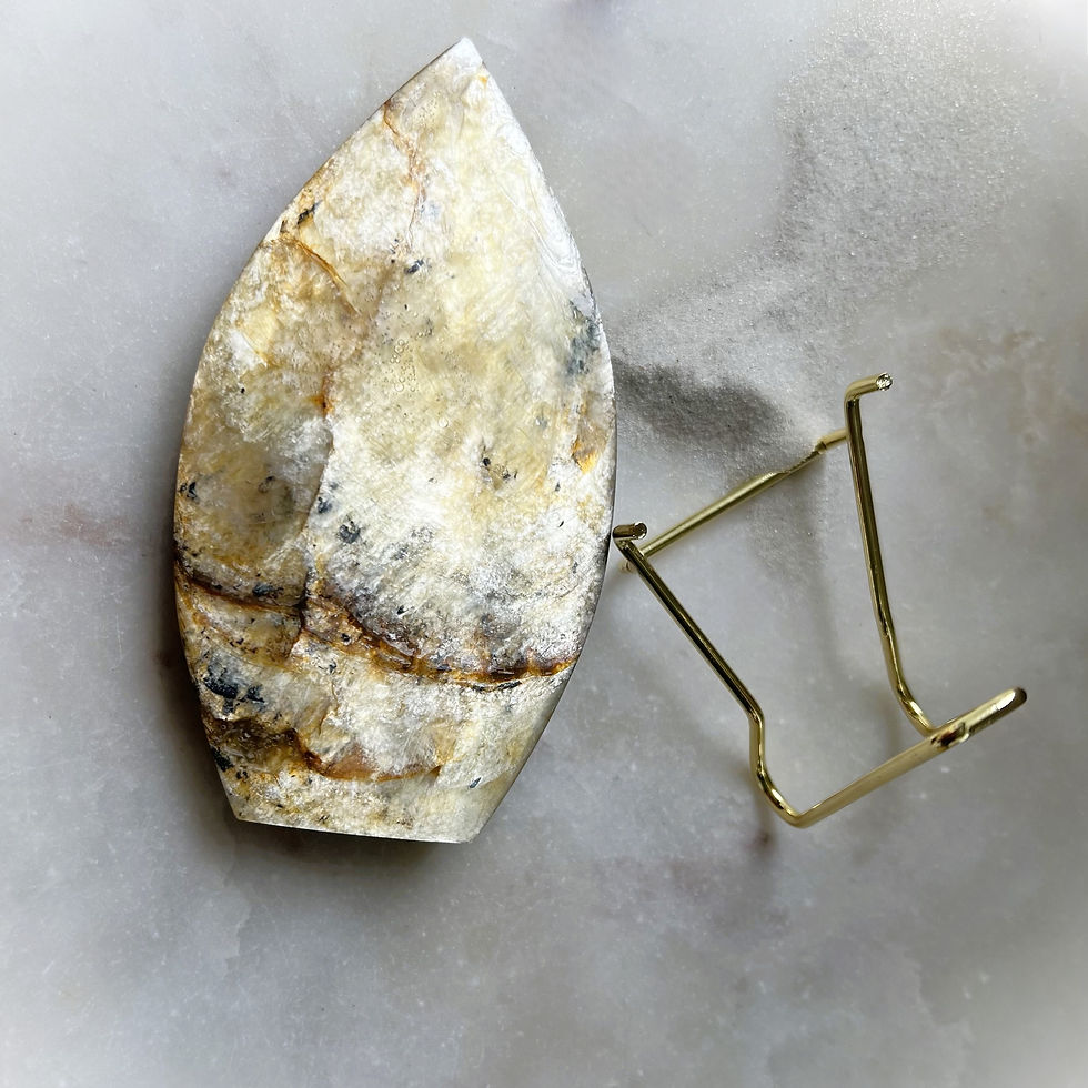 Golden Mica Teardrop