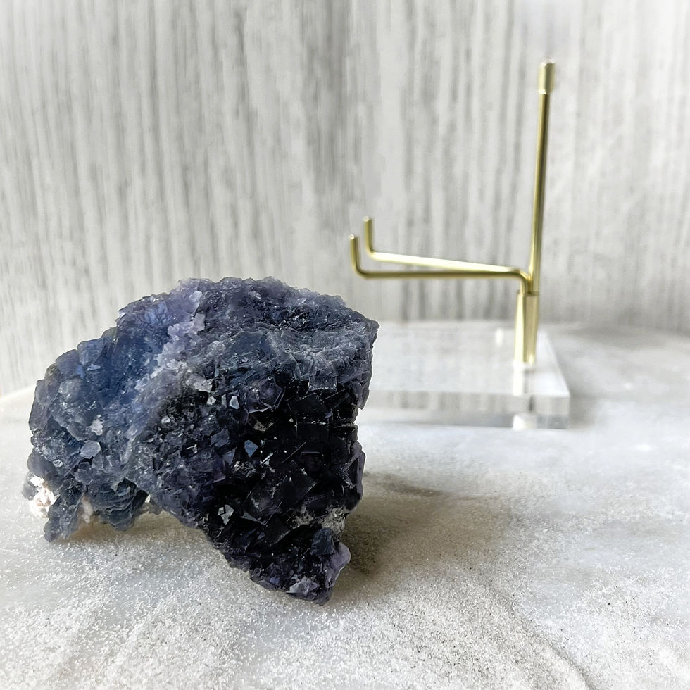 Thumbnail: Blue Cubic Fluorite Specimen - Hunan, China