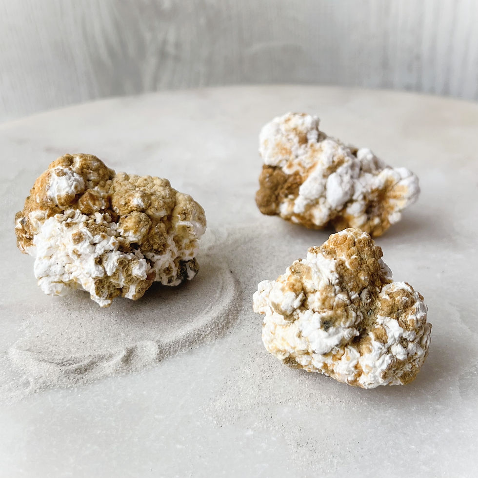 Thumbnail: Caramel Popcorn Gypsum Cluster - Mexico
