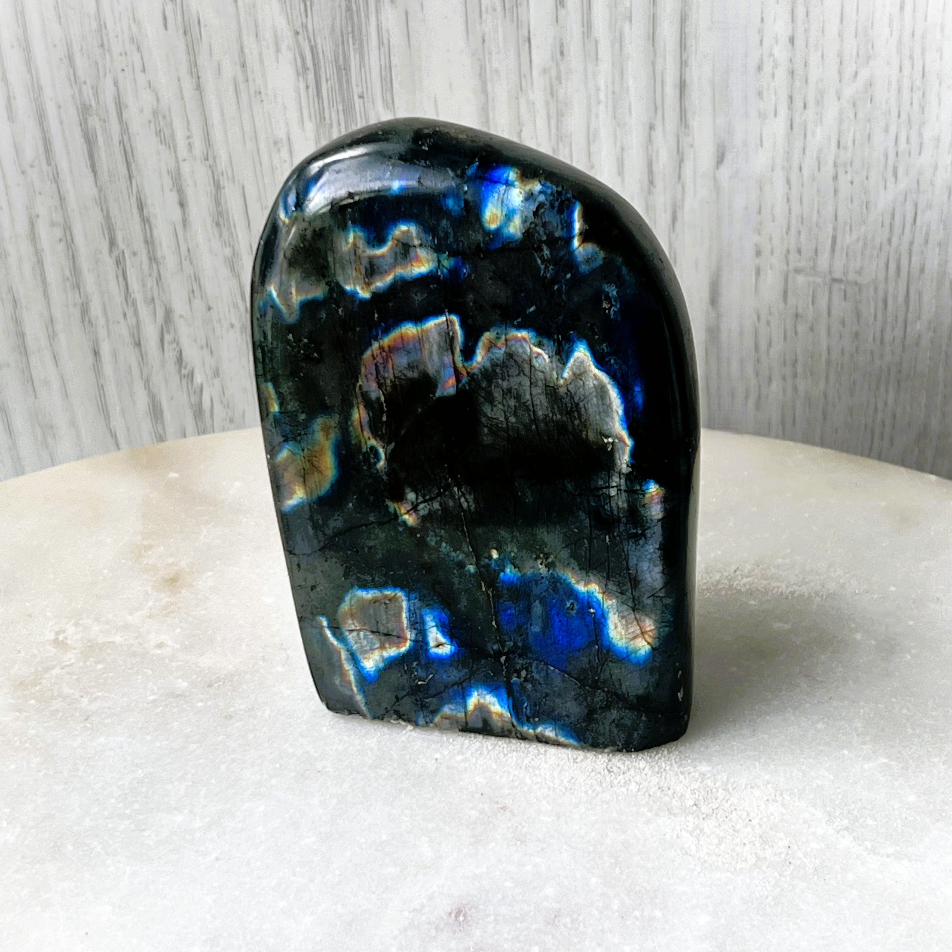 Blue Flash Oil Slick Labradorite Freeform — Finland