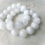 Thumbnail: Snow Quartz Large Format Bead Bracelet