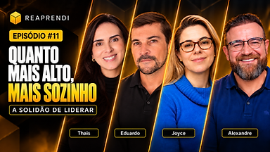 Capa do episódio “O trabalho nos uniu. E agora nos cobra.” do podcast REAPRENDI
