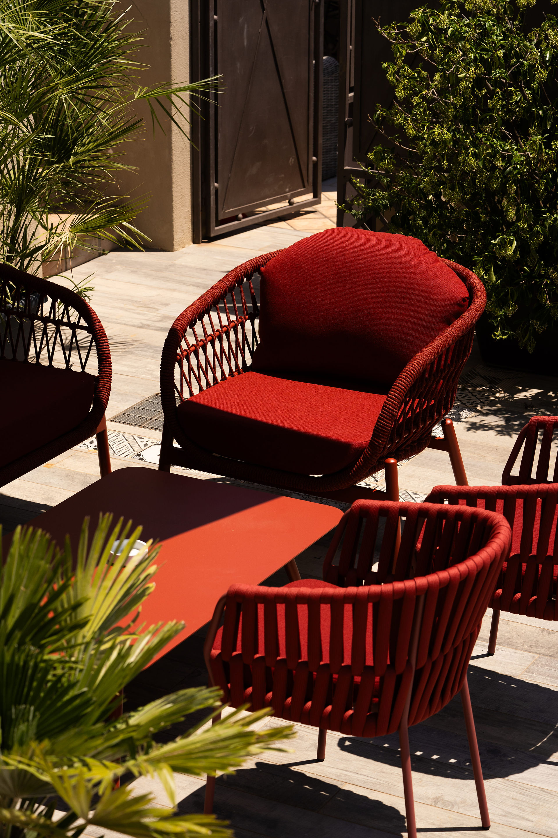 The terrace at Hotel Villa Ducale