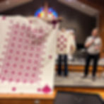 Nancy T shared her gorgeous bed quilt and shams