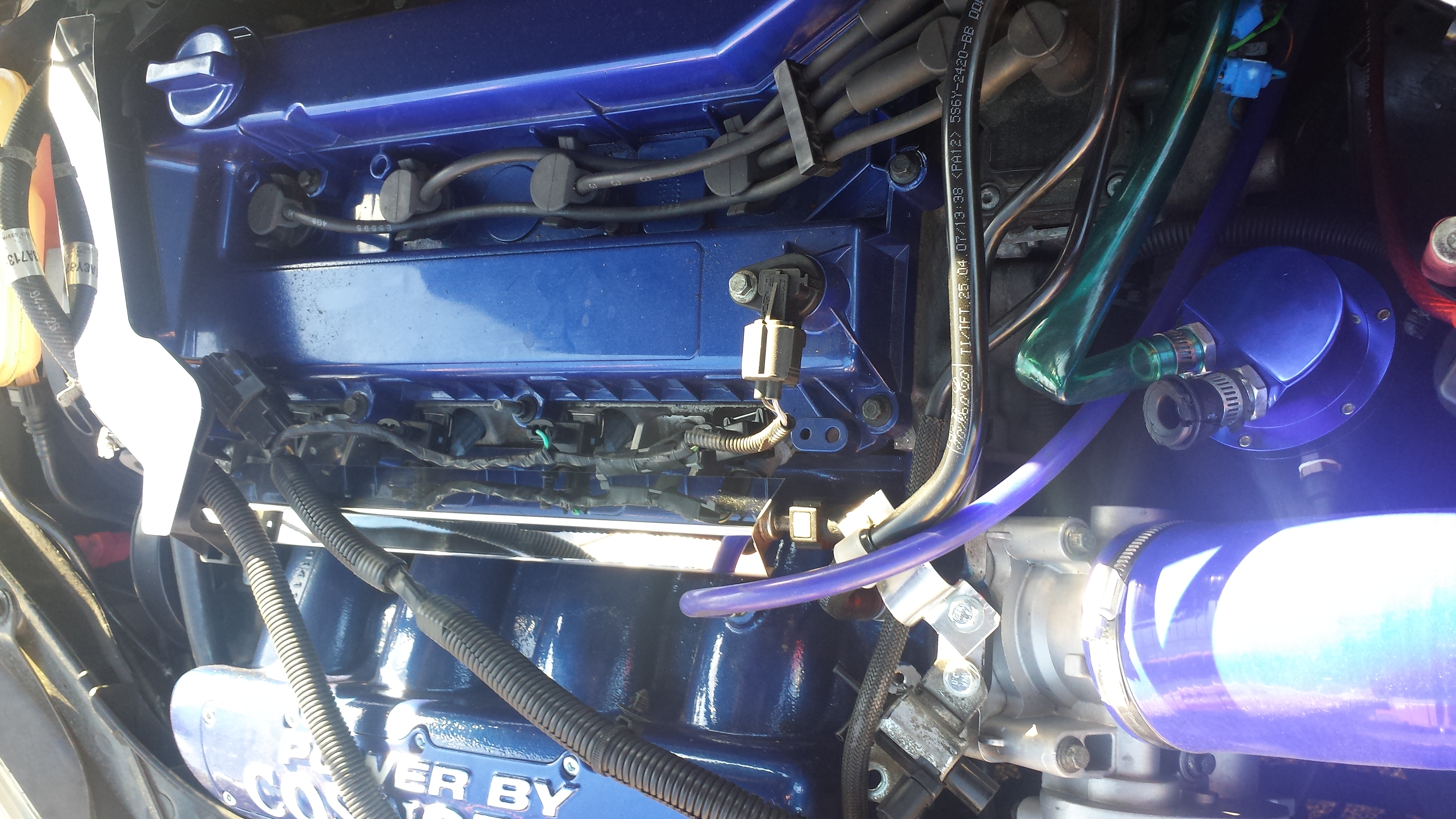 Ford Fiesta Mk6 ST150 polished stainless fuel rail cover