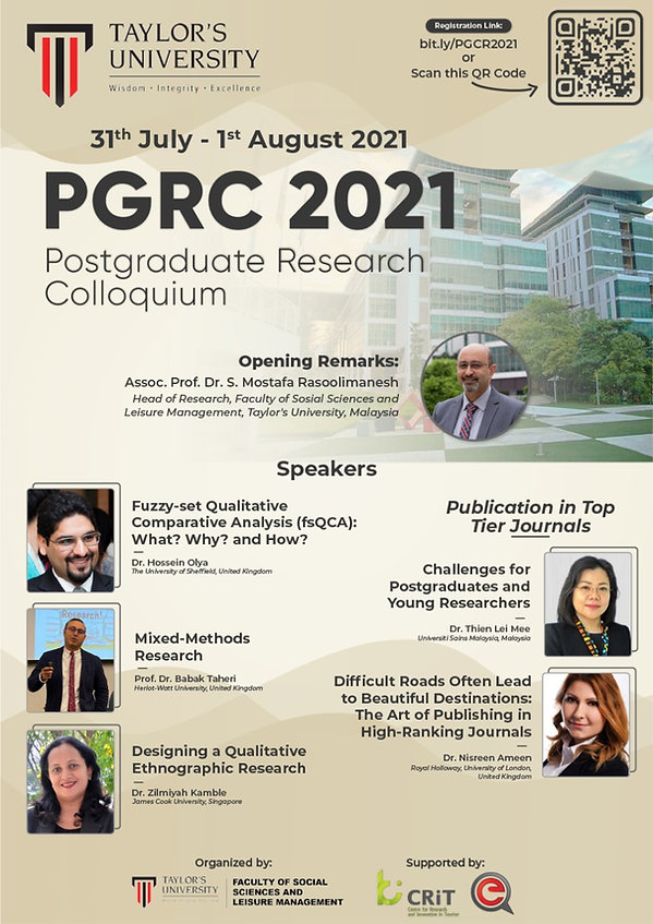 Postgraduate research colloquium, Taylor's University