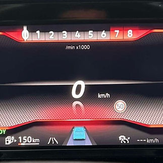 Dashboardfoto waarop de foutcode is verdwenen na diagnose en oplossing.