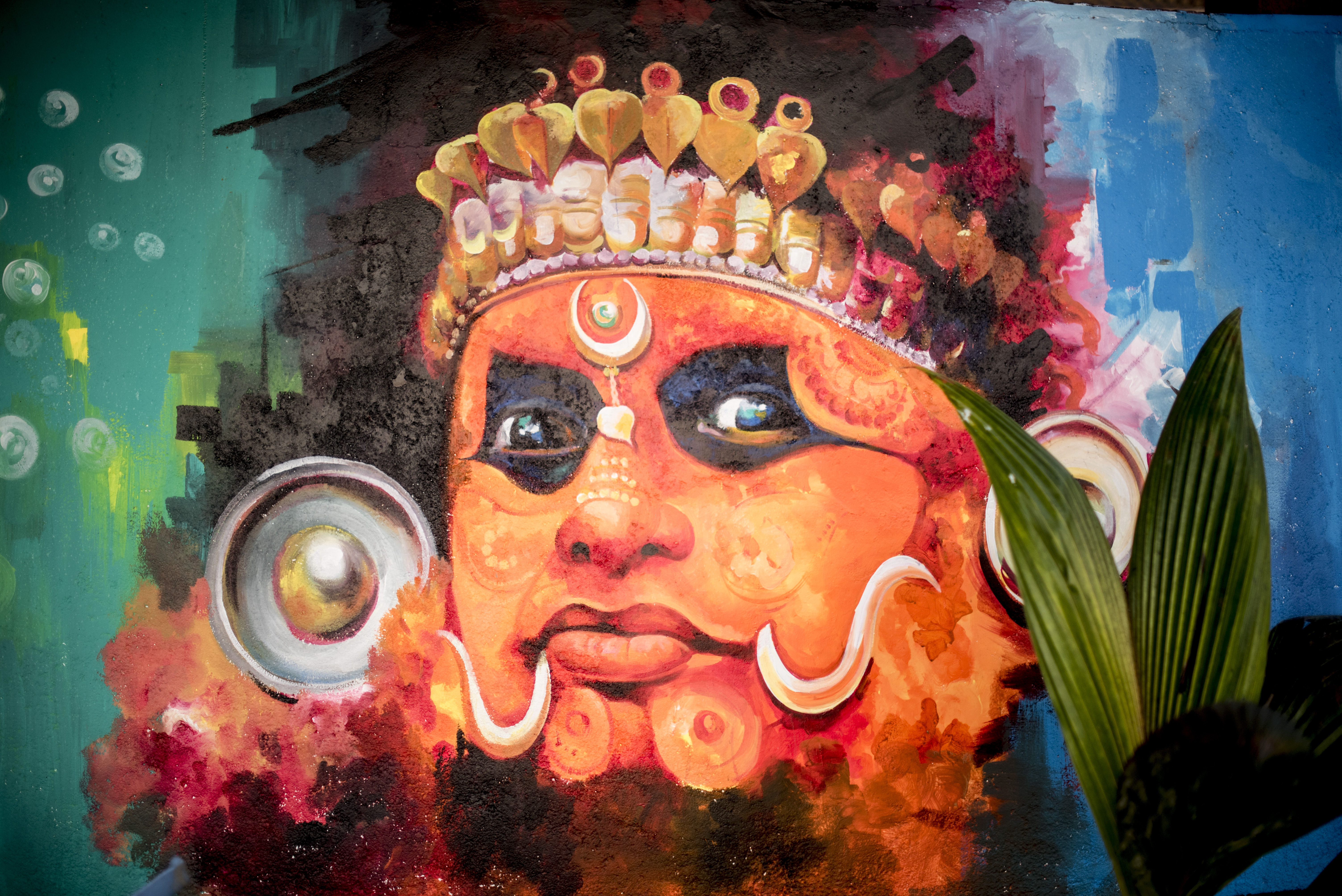 Streetart Indien