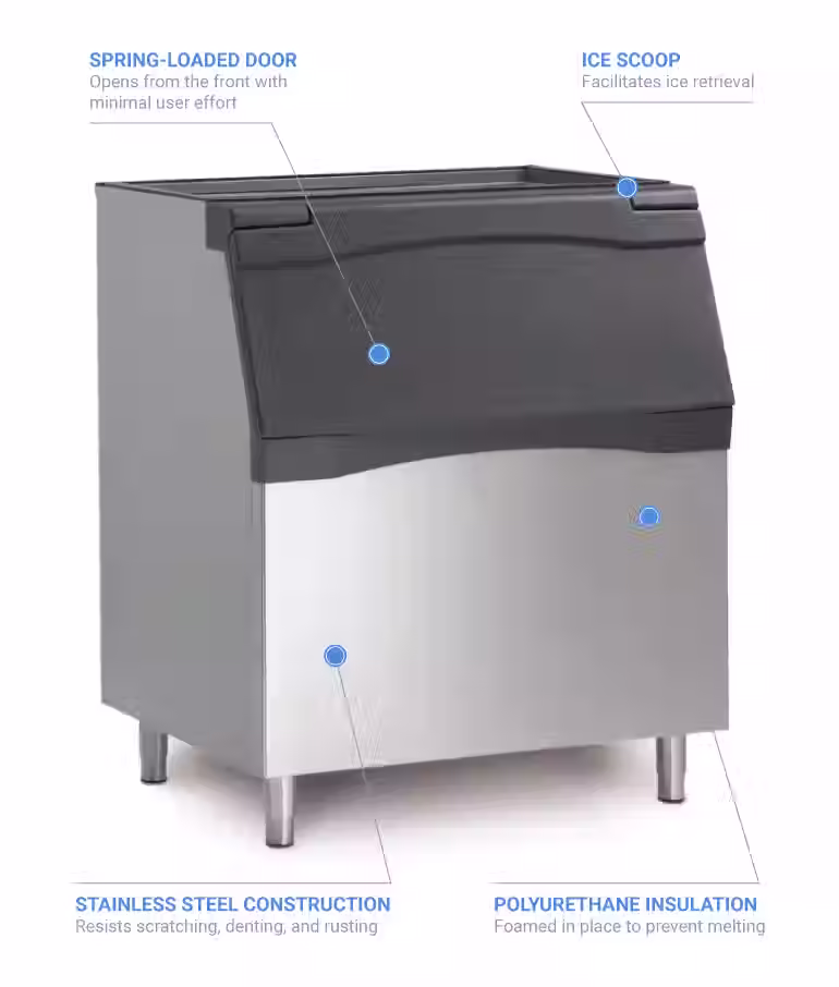 Miniature : B948S 48" Ice Storage Bin 893 lbs