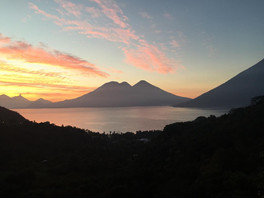 Evening Views of the lake and volcano