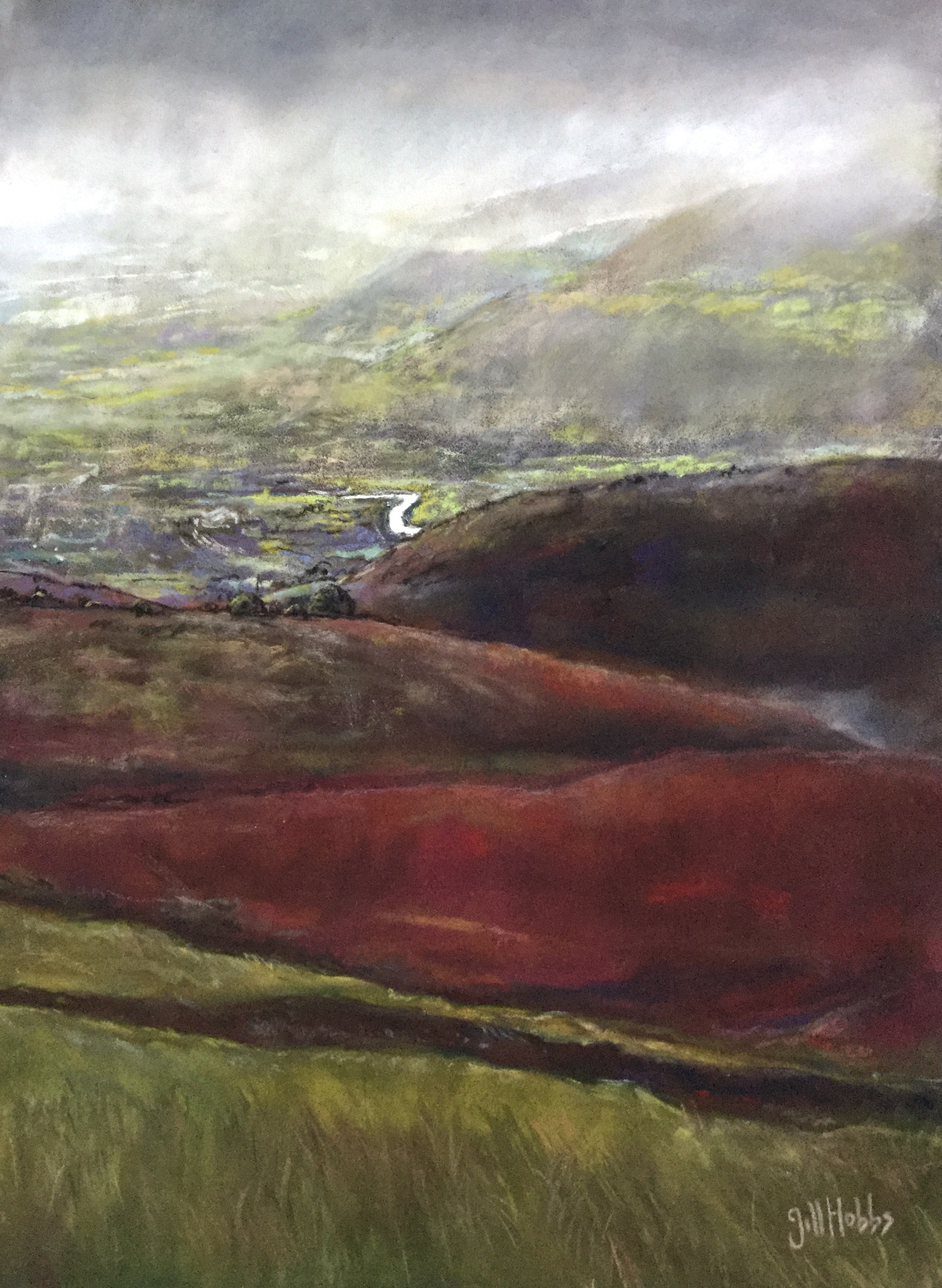 The river Usk, from the Sugar Loaf, Abergavenny