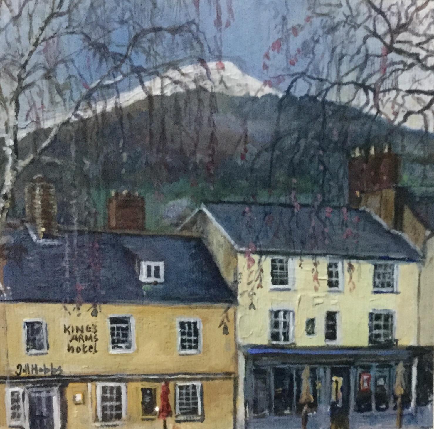 The Sugar Loaf, and The King's Arms Hotel, from Neville 'St. Abergavenny