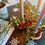Thumbnail: Pottery candlesticks with dishes for displaying foliage such as the holly sprigs shown here.