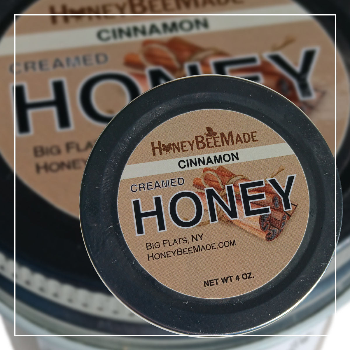 Cinnamon Creamed Honey - 4 oz.
